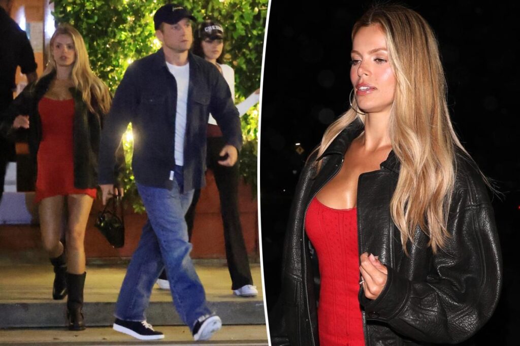 Brooks Nader and Taron Egerton go on a low-key dinner date