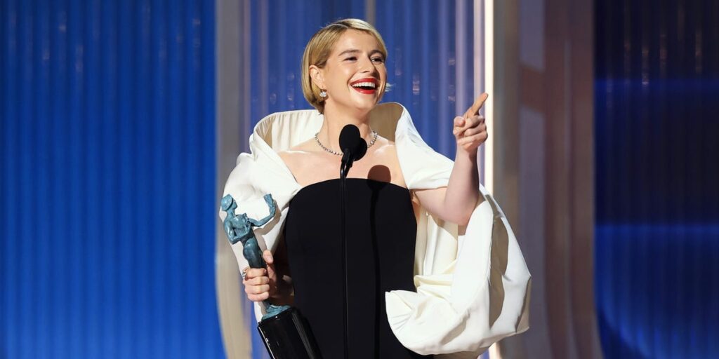 Why Jesse Buckley mentioned Emily Watson in his Best Actress award speech