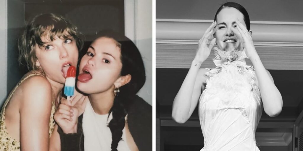 Selena Gomez posts photos of her unseen wedding and Taylor Swift to her ‘secret friends’ list
