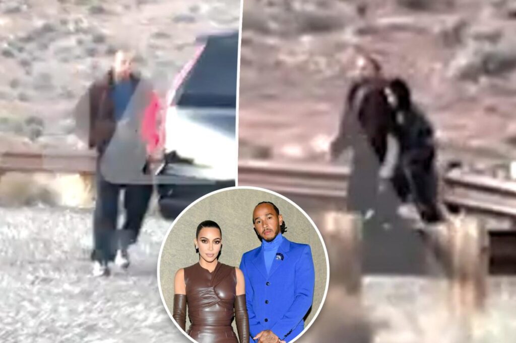 Kim Kardashian and Lewis Hamilton watch desert sunset during romantic Arizona trip