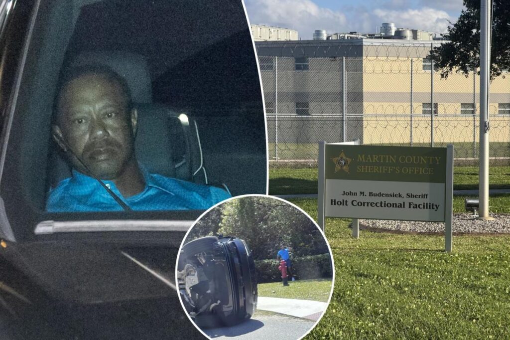 Tiger Woods released from prison after Florida car crash, arrested for drunk driving