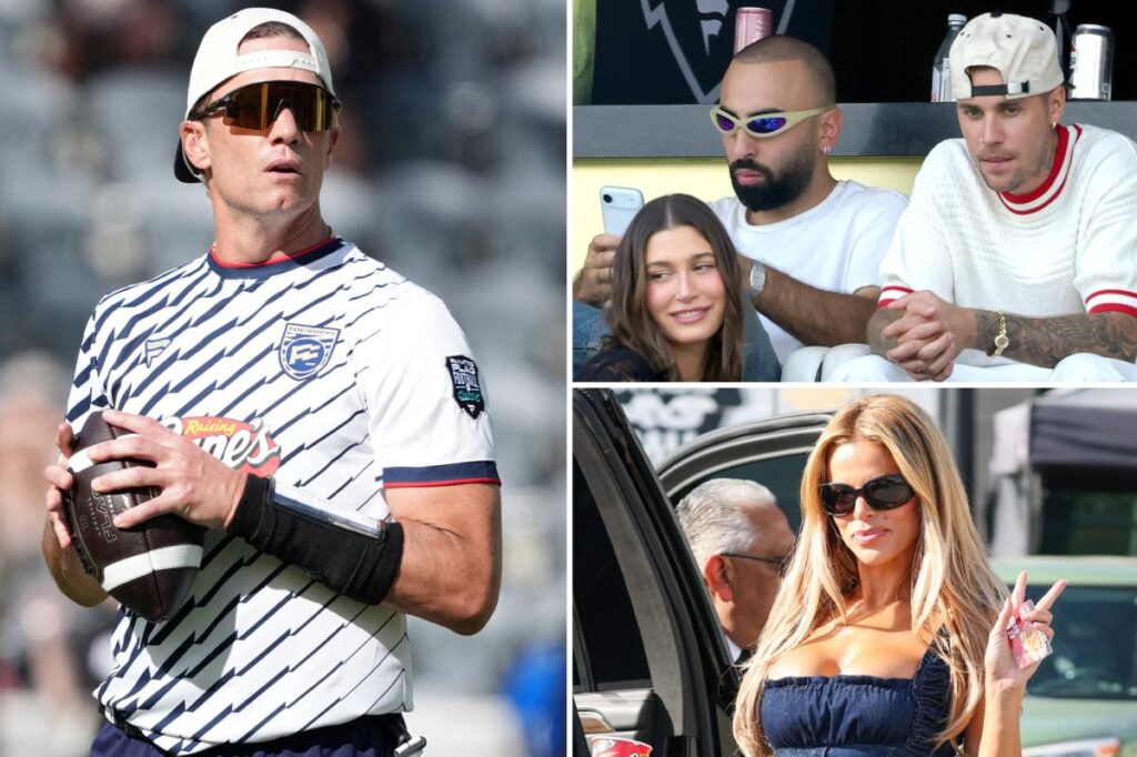 Justin Bieber, MGK, Brooks Nader and more appear at Tom Brady’s Fanatics Flag Football Classic in Los Angeles