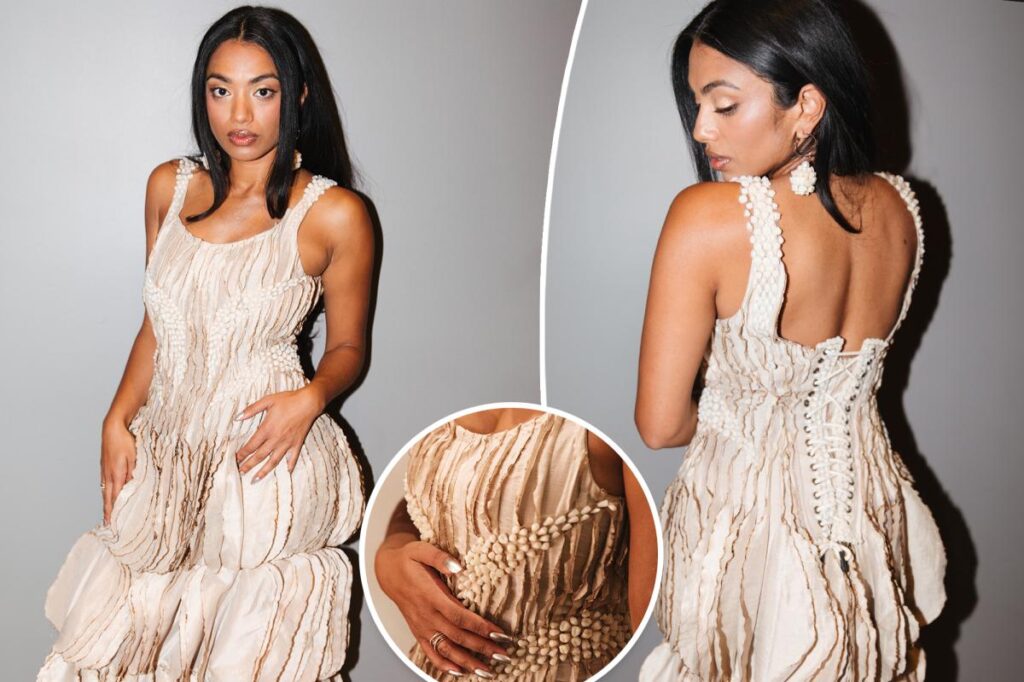 ‘Rivals’ star Nadine Baba wears dress sewn with 540 teeth at ACTRA Awards 2026