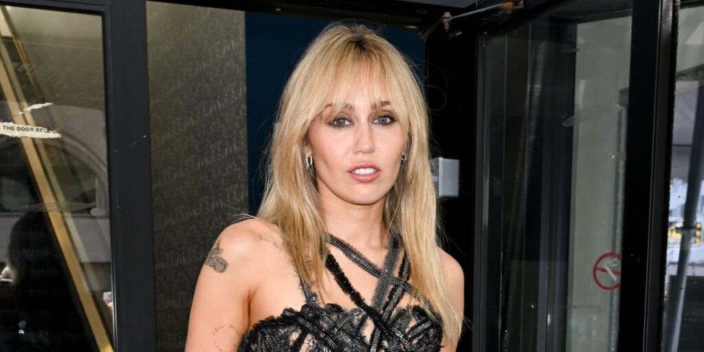Miley Cyrus wears see-through vintage Versace to play siren at Hollywood Star Ceremony