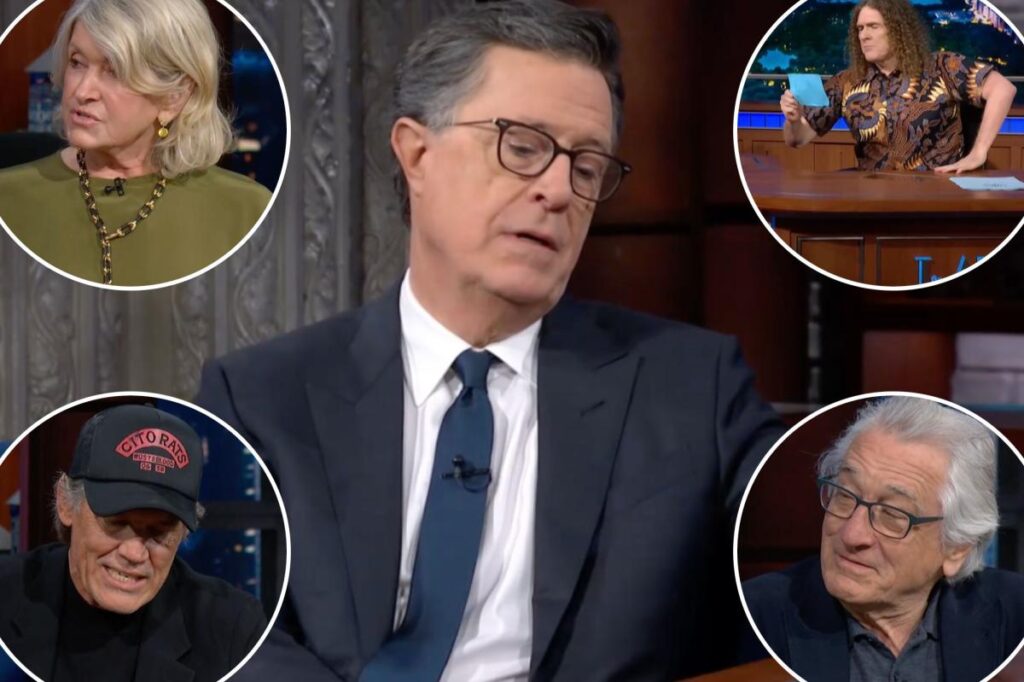 ‘The Late Show’ features A-list stars and gives Stephen Colbert a viral ‘Questionato’