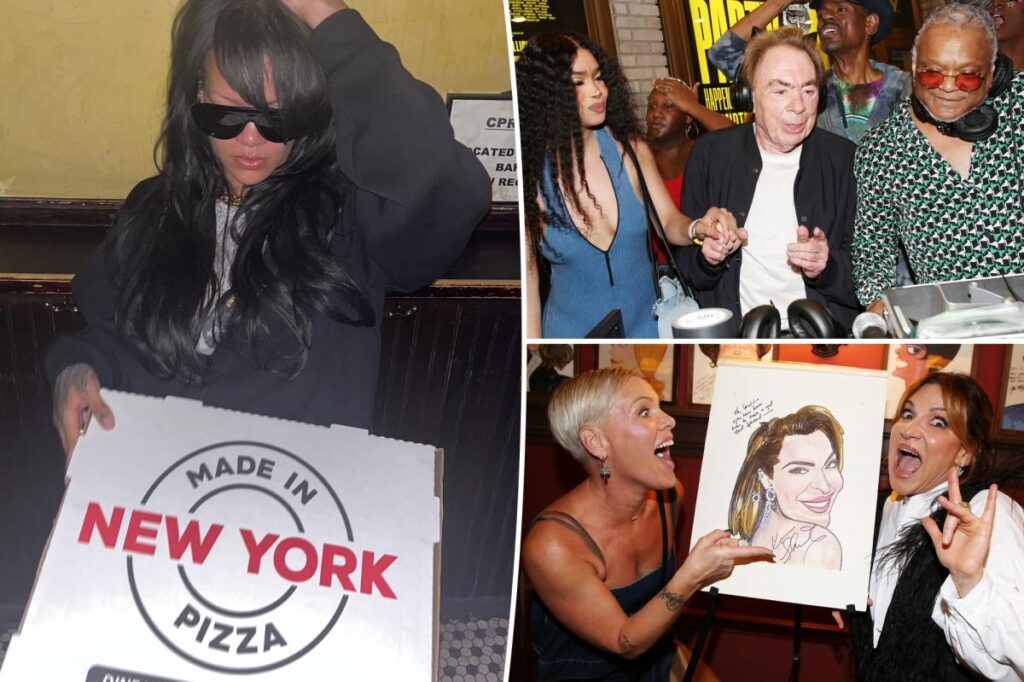 Rihanna eats late-night pizza at a West Village joint, Andrew Lloyd Webber DJs and more New York sightings