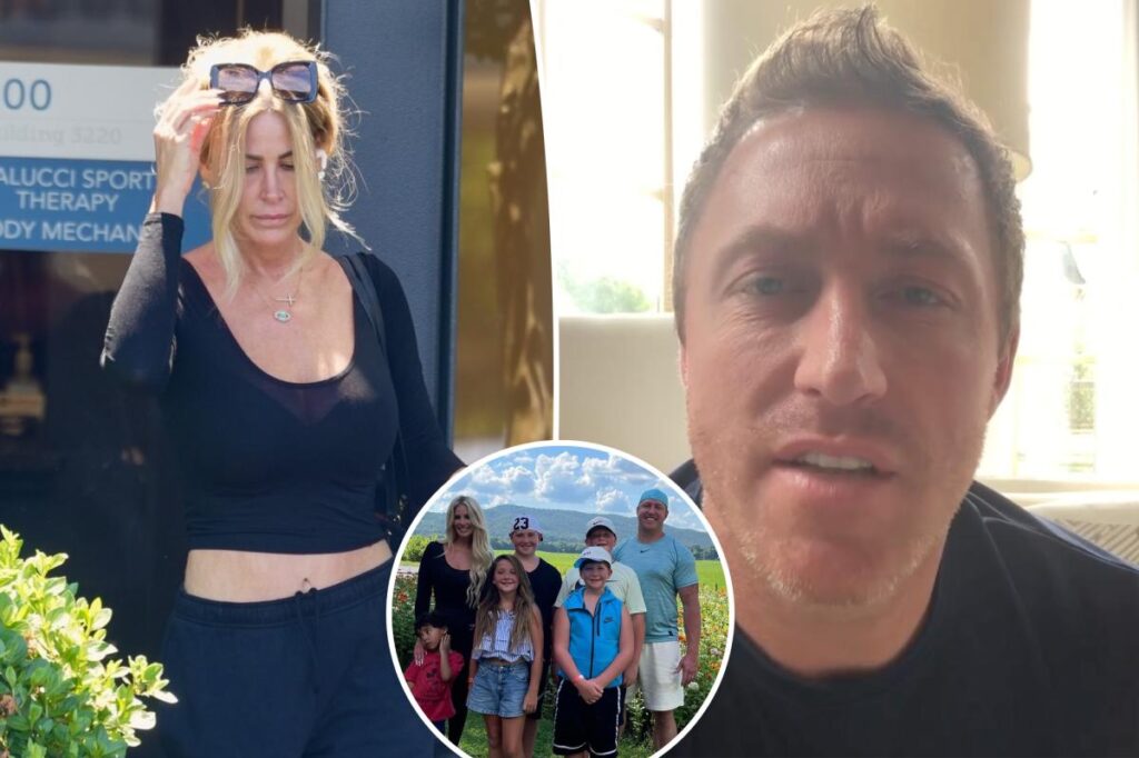 Kim Zolciak accuses ex Kroy Biermann of not feeding her children and throwing her son on the couch during a heated argument