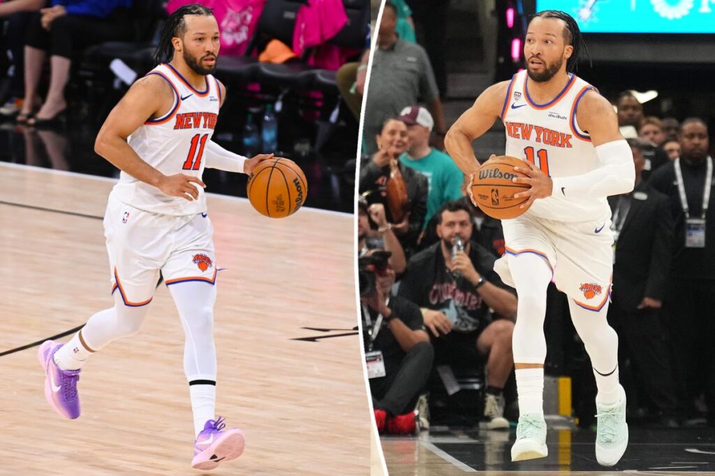 Will Knicks star Jalen Brunson remain in the Kobe 6s for Game 2 of the NBA Finals?