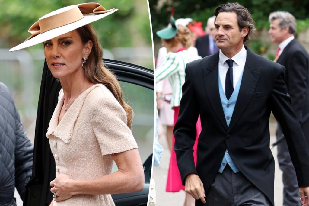 Duchess Kate passes ex-Rupert Finch at family wedding