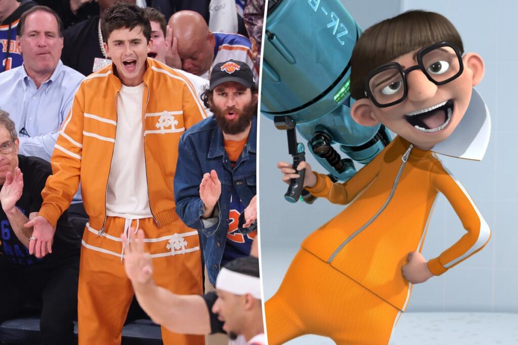 Timothée Chalamet’s Knicks Game 3 look gives off a cartoon villain vibe