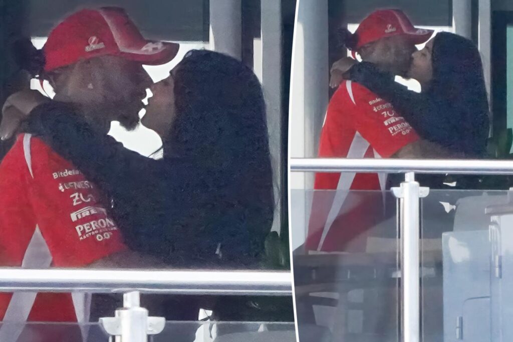 Kim Kardashian and Lewis Hamilton sneak into a make-up session during Monaco Grand Prix 2026