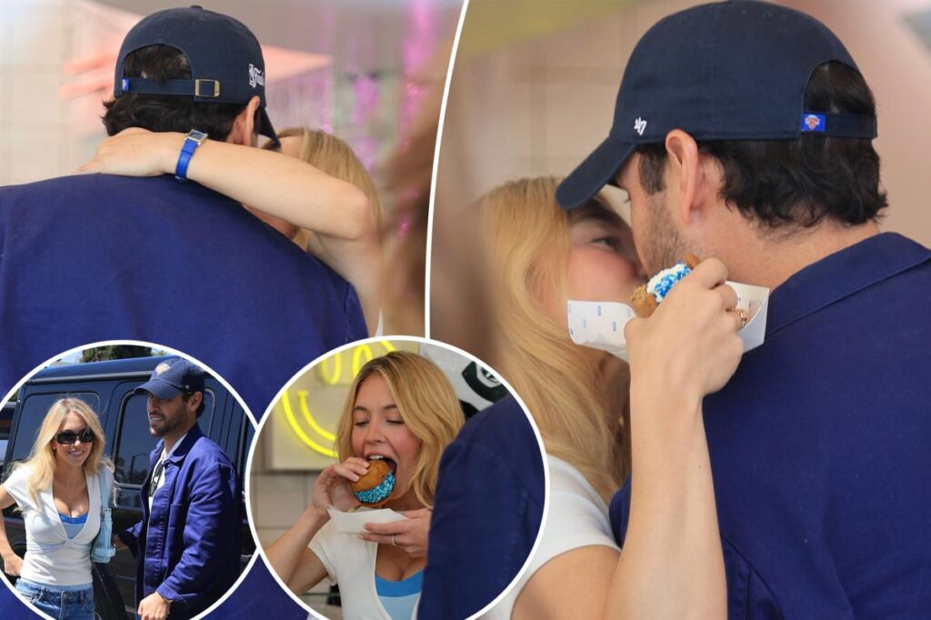 Sidney Sweeney and Scooter Braun flirt at a frozen yogurt shop in LA after their date with the Knicks