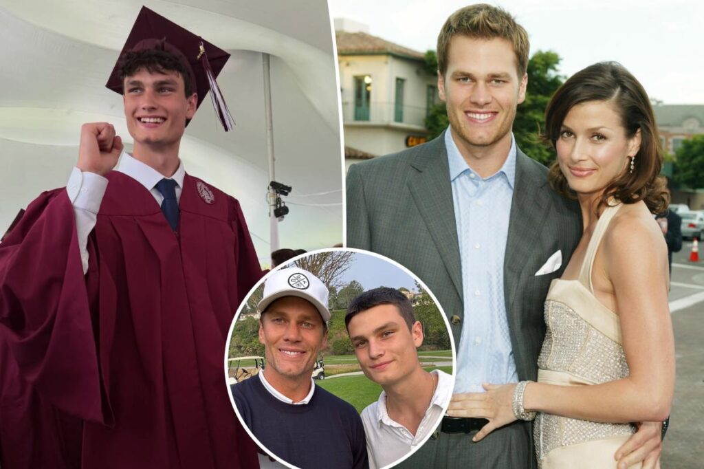 Tom Brady reunites with ex Bridget Moynahan as son Jack (18) graduates from high school
