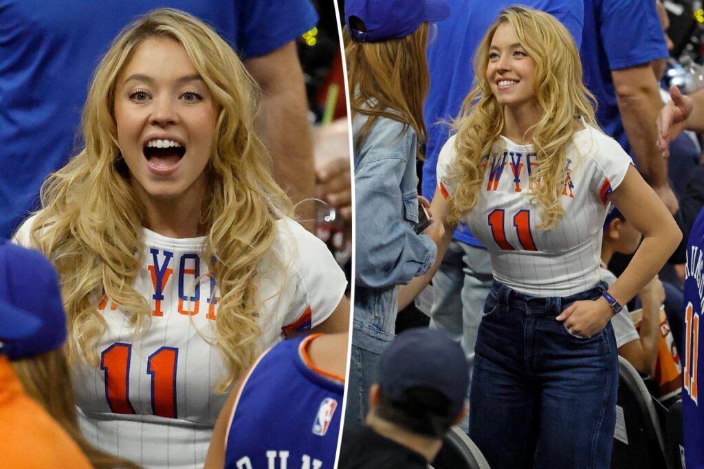 Everything about Sidney Sweeney’s Knicks custom jersey worn in Game 5 of the NBA Finals