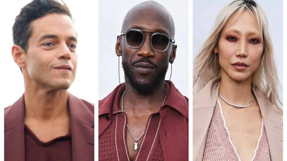 Rami Malek, Mahershala Ali and Soo Joo Park attend Zegna fashion show
