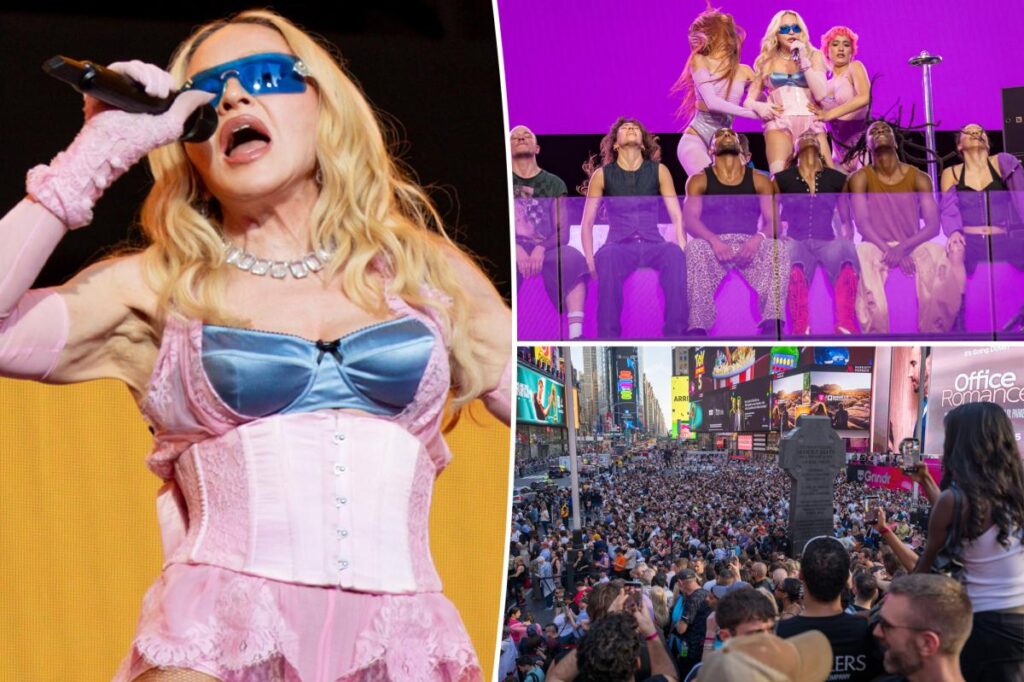 Madonna, 67, dazzles in Dolce & Gabbana at surprise concert in New York Times Square
