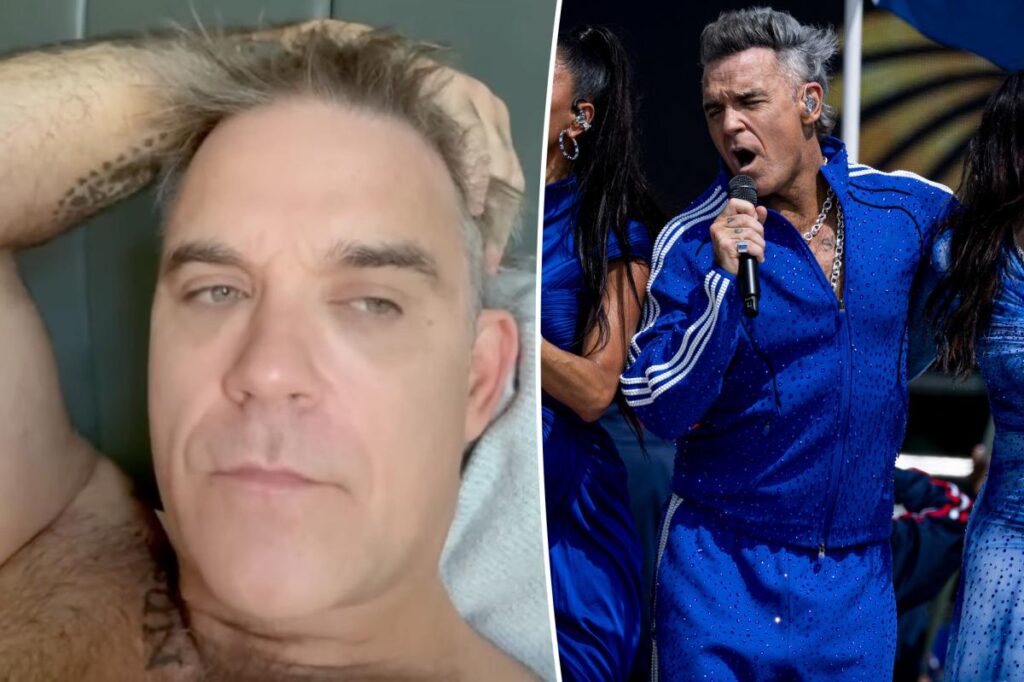 Robbie Williams responds to cocaine accusations after World Cup final video goes viral