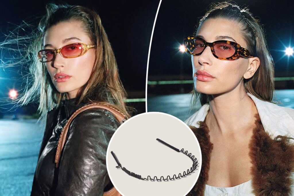 Hailey Bieber’s zigzag Miu Miu headband costs $525