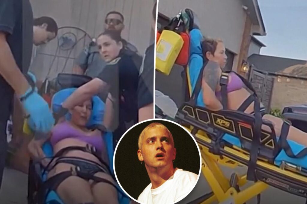 Eminem’s ex-wife Kim Scott lashes out at police in tense body camera footage after suicide attempt