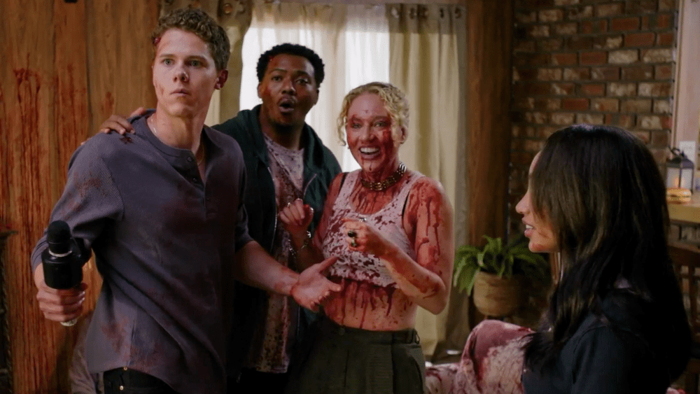 Horror comedy movie about a terrible singer