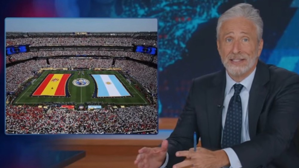 Jon Stewart says World Cup final was ‘a come-from-behind Super Bowl’
