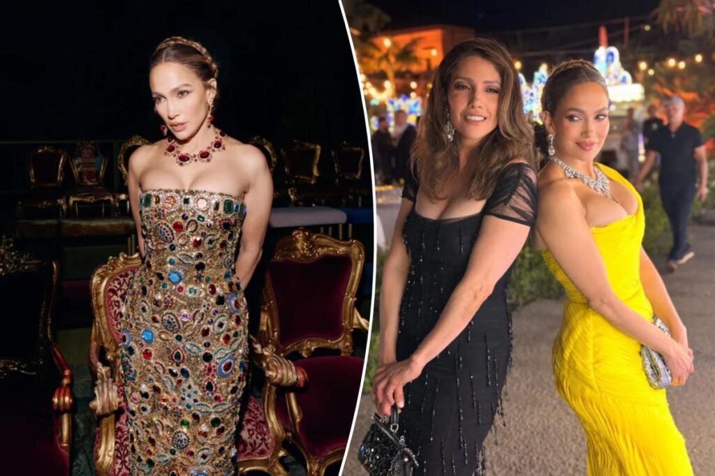 Jennifer Lopez drips in jewels at the Dolce & Gabbana Alta Moda show