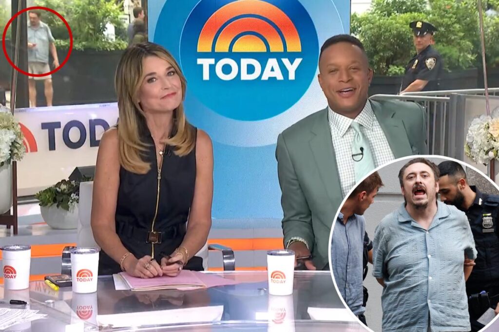 ‘Today’ show intruder spotted live on air before studio attack